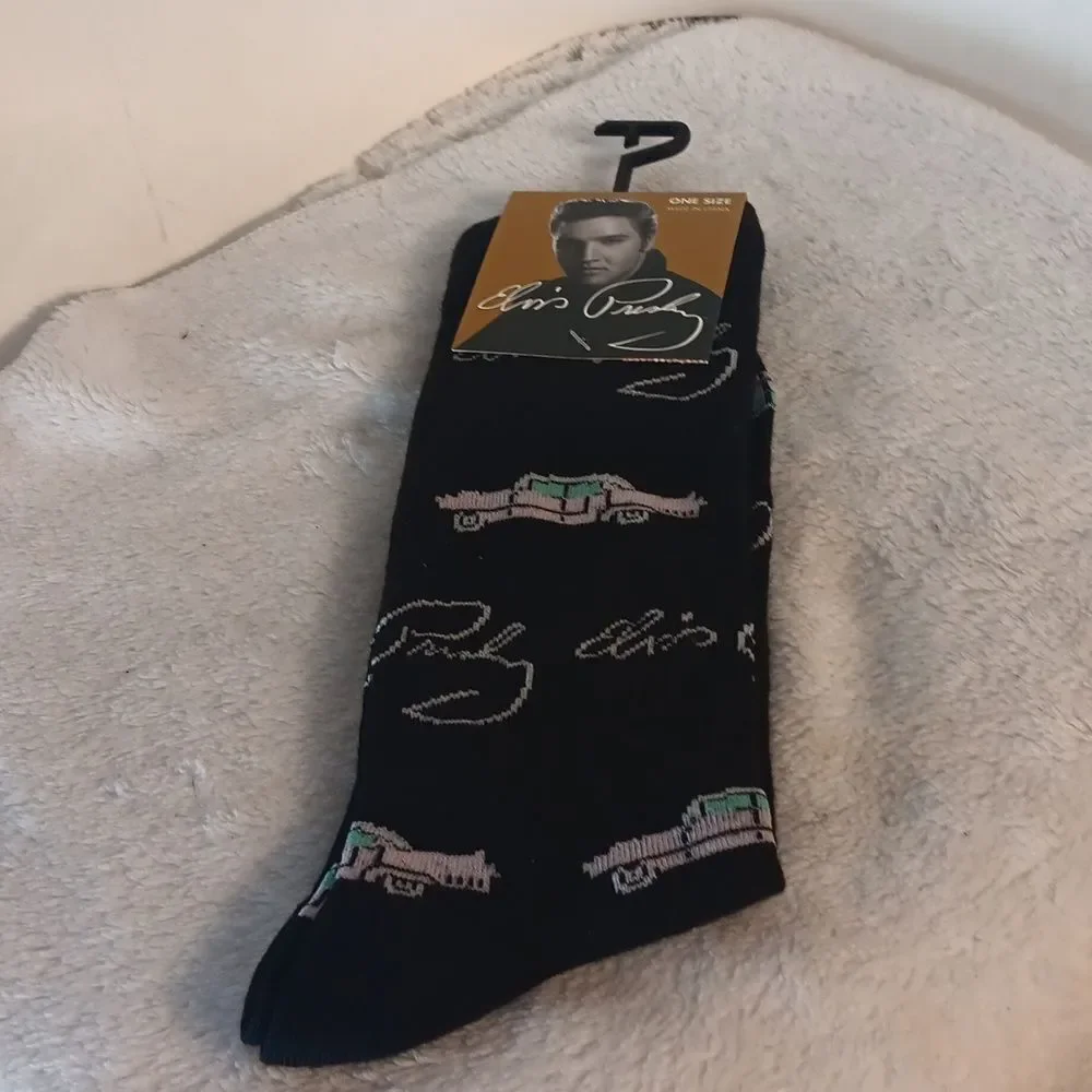 Elvis Signiture Black Socks